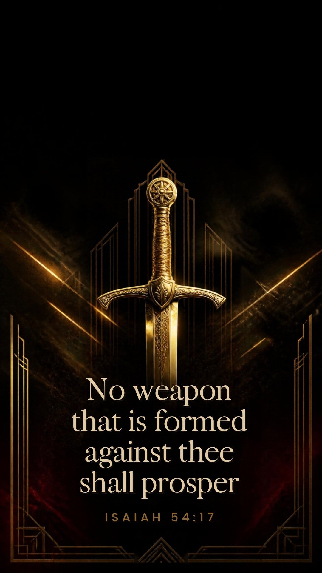 Isaiah 54:17 warfare lock screen