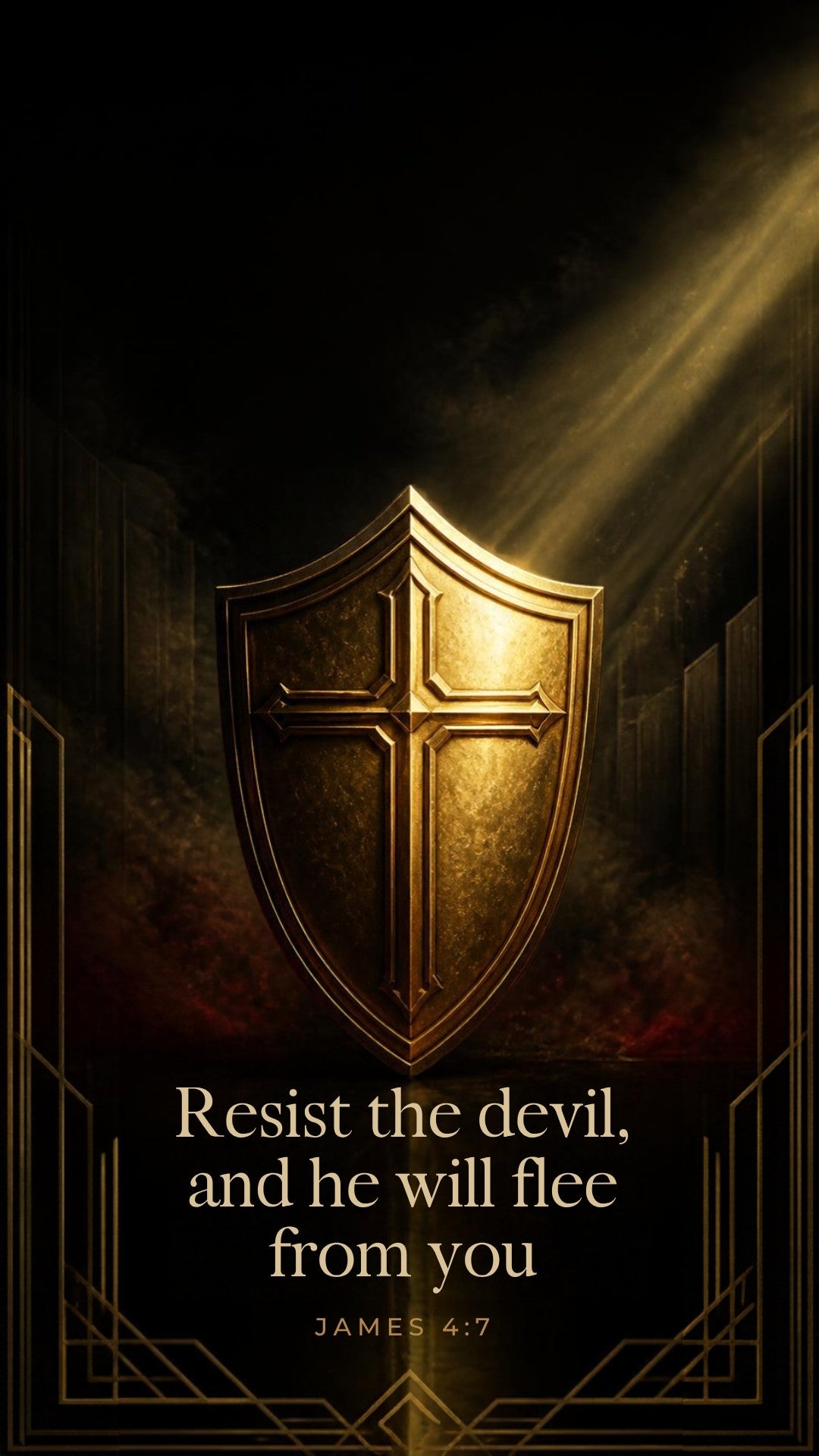 James 4:7 warfare lock screen